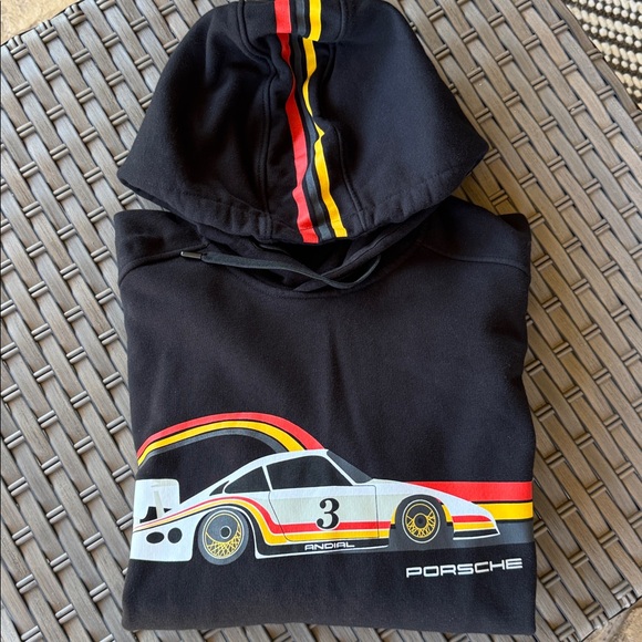 Porsche ANDIAL Logo 935-L Moby Dick Black Cotton Blend Unisex Sweatshirt Medium - Picture 16 of 16